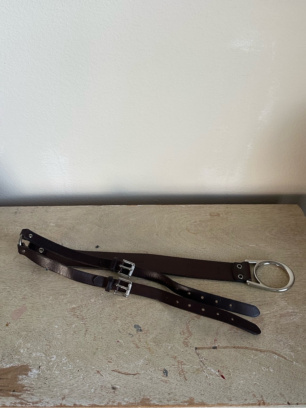 Ralph Lauren Brown Leather O Ring Buckle Strap Belt - Picture 4 of 15